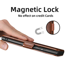 Load image into Gallery viewer, Trapezoidal Side Buckle Soft Leather Wallet case For iPhone 11/11PRO/11PRO MAX