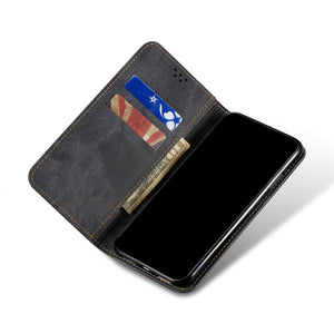 Canvas Denim Pattern Simple Card Phone Case For SAMSUNG Galaxy S10 5G