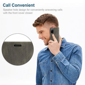 RFID Blocking Anti-theft Swipe Card Wallet Phone Case For SAMSUNG NOTE20/NOTE20 5G