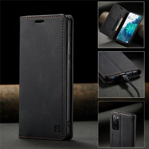 RFID Blocking Anti-theft Swipe Card Wallet Phone Case For SAMSUNG NOTE20/NOTE20 5G