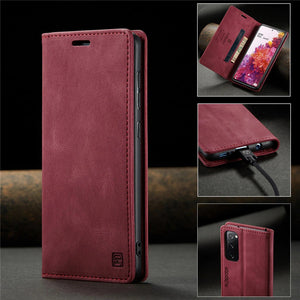 RFID Blocking Anti-theft Swipe Card Wallet Phone Case For SAMSUNG NOTE20/NOTE20 5G