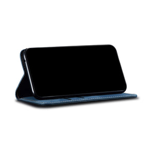 Canvas Denim Pattern Simple Card Phone Case For SAMSUNG Galaxy S21Plus