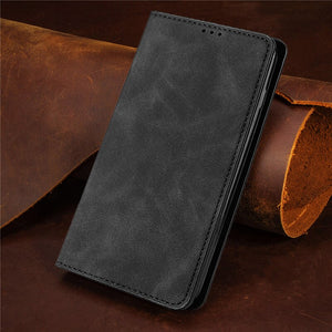 PU Leather Vintage Card Holder Flip Cover Magnetic Cases For Samsung Galaxy A Series