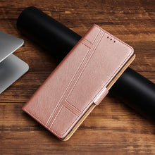 Load image into Gallery viewer, Trapezoidal Side Buckle Soft Leather Wallet case For Samsung Galaxy S10/S10PLUS/S10E/S10Lite