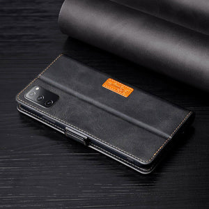 Nouveau portefeuille en cuir Flip Magnet housse de couverture pour Samsung Galaxy S20FE