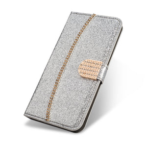 2021 New Bling Glitter Diamond Wallet Flip Case For Samsung