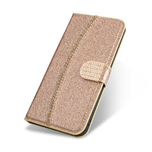Load image into Gallery viewer, 2021 New Bling Glitter Diamond Wallet Flip Case For iPhone