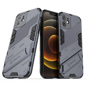 2021 New Punk Style Stand Phone Case For iPhone
