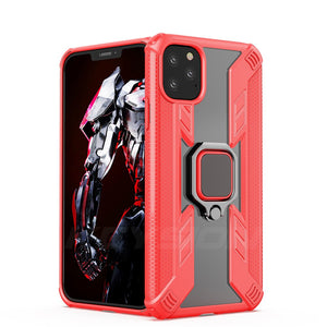 Warrior Style Magnetic Ring Kickstand Phone Cover For iPhone 12 Series