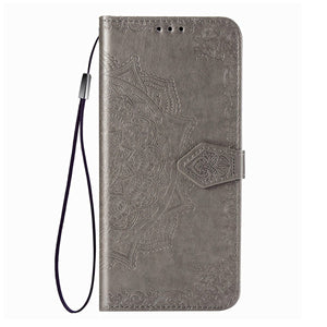 Luxury Embossed Mandala Leather Wallet Flip Case for Samsung Note Series