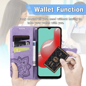 Luxury Embossed Butterfly Leather Wallet Flip Case For Samsung Galaxy A04S