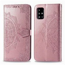 Load image into Gallery viewer, Luxury Embossed Mandala Leather Wallet Flip Case for Samsung A Series