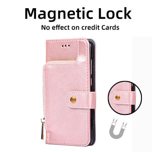 All New Multifunctional Zipper Wallet Leather Flip Case For SAMSUNG Galaxy A03S