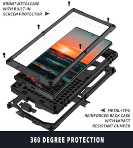 【FOR Galaxy S22Ultra】Luxury Doom Armor Waterproof Aluminum 360° Protective Phone Case