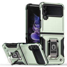 Load image into Gallery viewer, Contrast Color Ring Magnetic Holder Phone Case For SAMSUNG Galaxy Z Flip3 5G