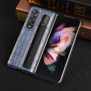 Luxury Corium Samsung Z Fold 3 5G With Pen Slot Phone Case