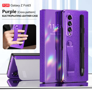 【Samsung Z Fold3 5G 】Pen Slot Mirror Folding Screen Protective Phone Case