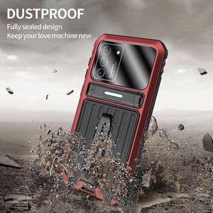 【Samsung S23Ultra】Back Clip Bracket Waterproof Aluminum 360° Protective Phone Case