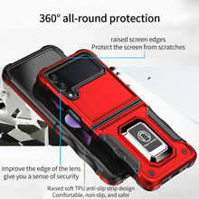 Load image into Gallery viewer, Contrast Color Ring Magnetic Holder Phone Case For SAMSUNG Galaxy Z Flip3 5G