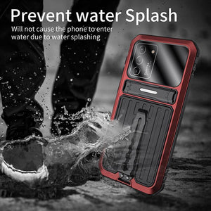【Samsung S21Plus】Back Clip Bracket Waterproof Aluminum 360° Protective Phone Case