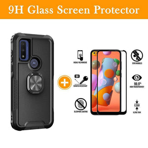 Robot Rotating Ring Bracket Phone Case For MOTO G PURE
