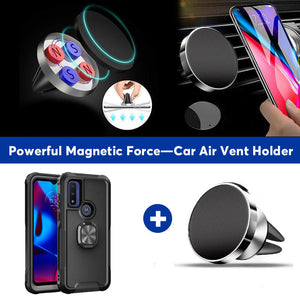 Robot Rotating Ring Bracket Phone Case For MOTO G PURE