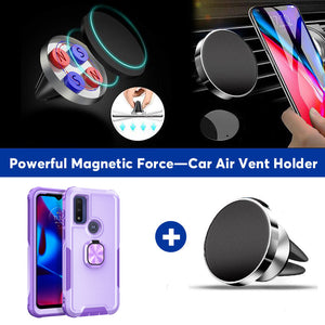 Robot Rotating Ring Bracket Phone Case For MOTO G PURE