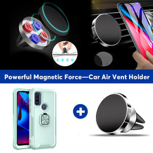Robot Rotating Ring Bracket Phone Case For MOTO G PURE