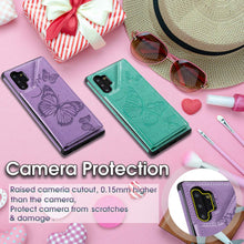 Load image into Gallery viewer, Luxury 3D Butterfly Wallet Phone Case For Samsung Galaxy NOTE10PLUS