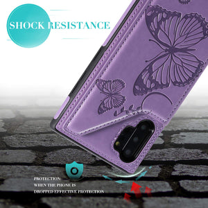 Luxury 3D Butterfly Wallet Phone Case For Samsung Galaxy NOTE10PLUS