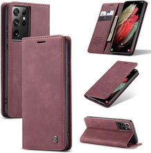 Charger l&#39;image dans la galerie, 2021 New Retro Wallet Case For Samsung S21Ultra
