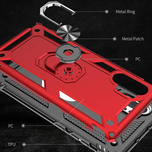 Luxury Armor Ring Bracket Phone Case For Samsung Note 10 Plus-Fast Delivery