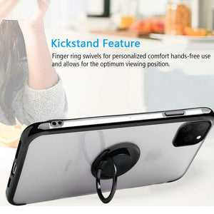 2020 Transparent Colorful Magnetic Ring Holder Phone Case For iPhone11 series Case