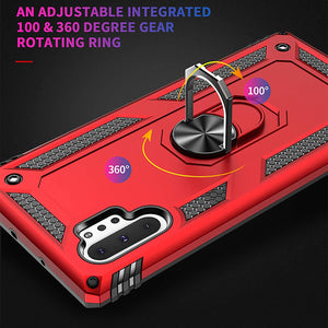 Luxury Armor Ring Bracket Phone Case For Samsung Note 10 Plus-Fast Delivery