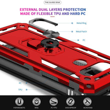 Load image into Gallery viewer, Luxury Armor Ring Bracket Phone Case For LG K51 With [2 Pack] Screen Protectors