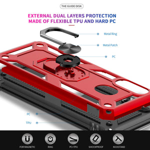 Luxury Armor Ring Bracket Phone Case For Samsung A40-Fast Delivery