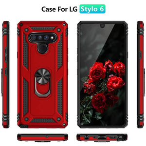 2022 New Luxury Armor Ring Bracket Phone case For LG Stylo6-Fast Delivery