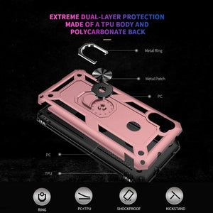 Luxury Armor Ring Bracket Phone Case For Samsung A11-Fast Delivery