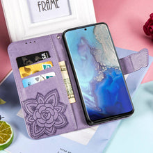 Load image into Gallery viewer, Luxury Embossed Butterfly Leather Wallet Flip Case For iPhone 14 Pro Max