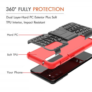 Rubber Hard Armor Cover Case For Samsung Galaxy S20&S20Plus