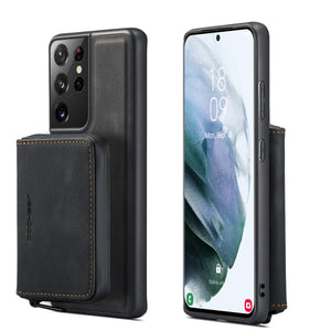 New Magnetic Separation Invisible Zipper Wallet Phone Case For SAMSUNG S21 Ultra