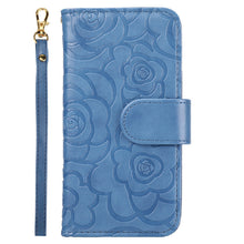 Load image into Gallery viewer, Camellia Embossed Flip Card Phone Case For Samsung Galaxy S10