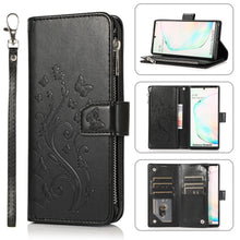 Load image into Gallery viewer, Luxury Zipper Leather Wallet Flip Multi Card Slots Case For Samsung Galaxy NOTE10
