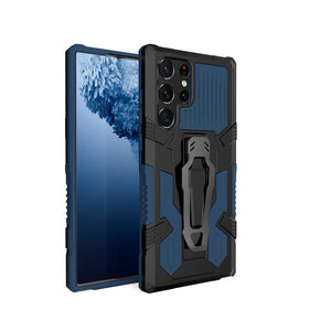 Phone Warrior Multi-function Bracket Belt Clip Case For Samsung S22 Ultra 5G