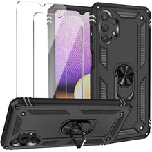 Load image into Gallery viewer, Samsung A32(5G) Luxury Armor Ring Bracket Phone Case With 2-Pack Screen Protectors