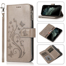 Load image into Gallery viewer, Luxury Zipper Leather Wallet Flip Multi Card Slots Cover Case For iPhone 12Pro Max