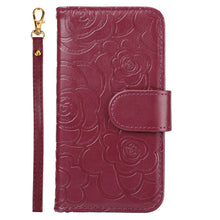 Load image into Gallery viewer, Camellia Embossed Flip Card Phone Case For Samsung Galaxy Note10 PLUS