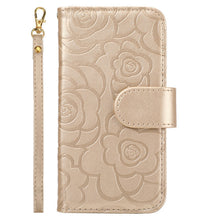 Load image into Gallery viewer, Camellia Embossed Flip Card Phone Case For Samsung Galaxy S10