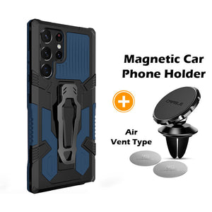 Phone Warrior Multi-function Bracket Belt Clip Case For Samsung S22 Ultra 5G