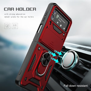 Luxury Lens Protection Vehicle-mounted Shockproof Case For Samsung Galaxy Z Flip3 5G